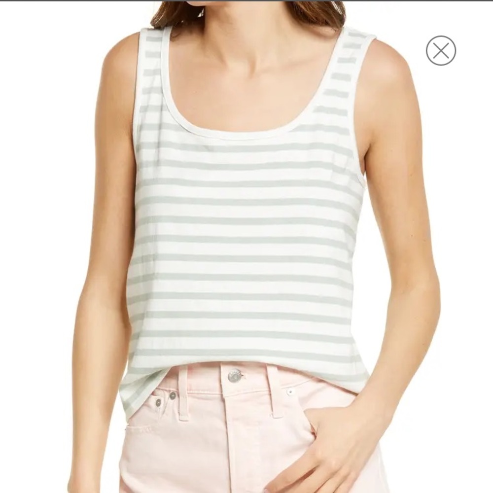 Madewell Women's Stripe Crop Tank
